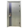 Light color Australian design hurricane resistant single double front main interior exterior security steel door for courtyard
